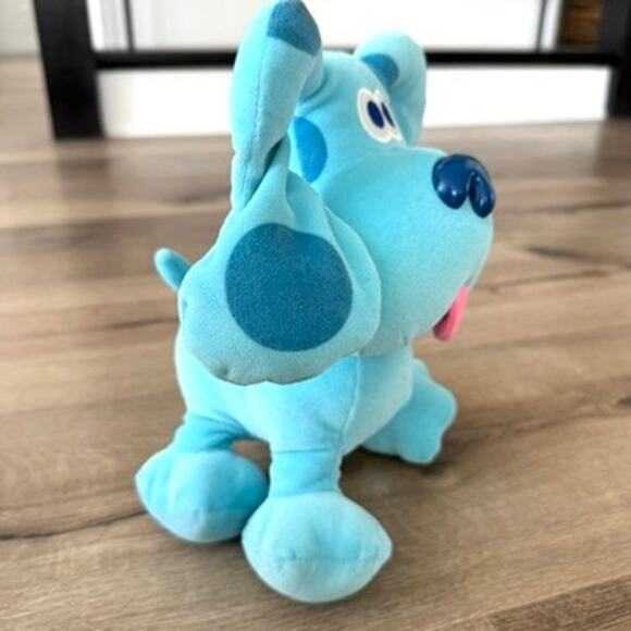 Blue's Clues Plush Dog Viacom Nickelodeon Blue Tongue Out 12" Paw Print EUC - Picture 7 of 8